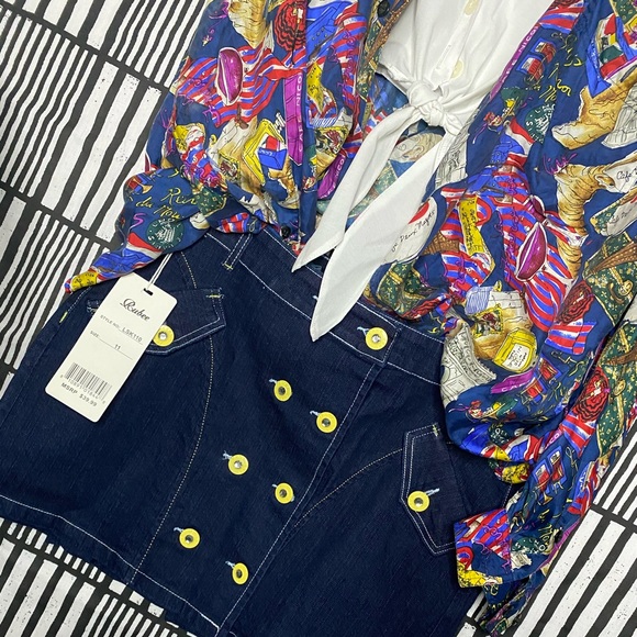 Vintage Abstract print oversized blouse - Picture 4 of 5